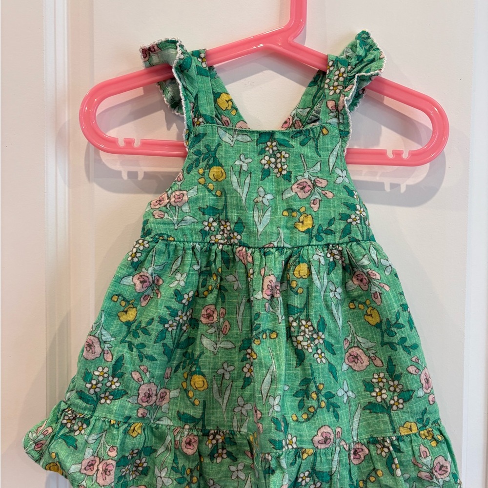 Floral Green Dress